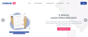 cara membeli e materai untuk cpns